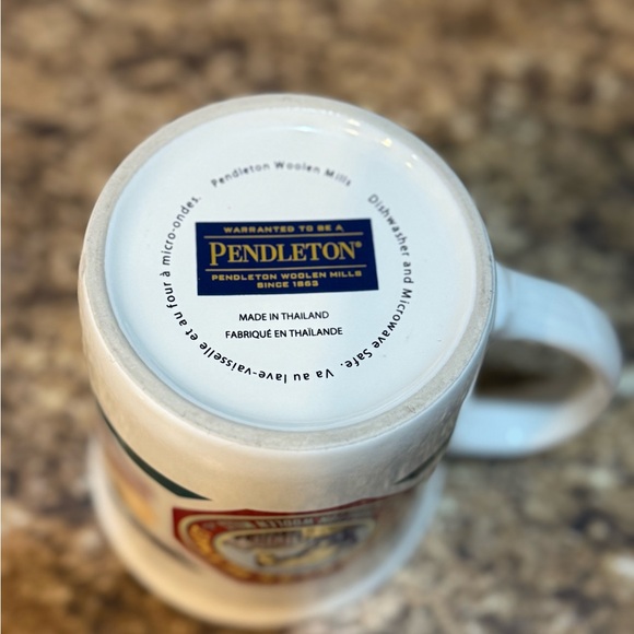 Pendleton Glacier Park Mug - White with Multicolor Stripes - Picture 2 of 2